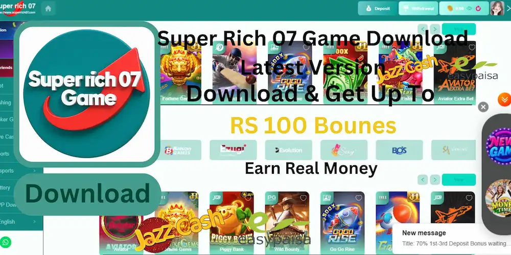 Super Rich 07 Game Download and Earn Real Rewords